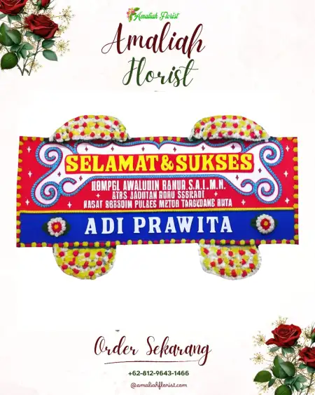 Papan Bunga Ucapan Selamat Wereka